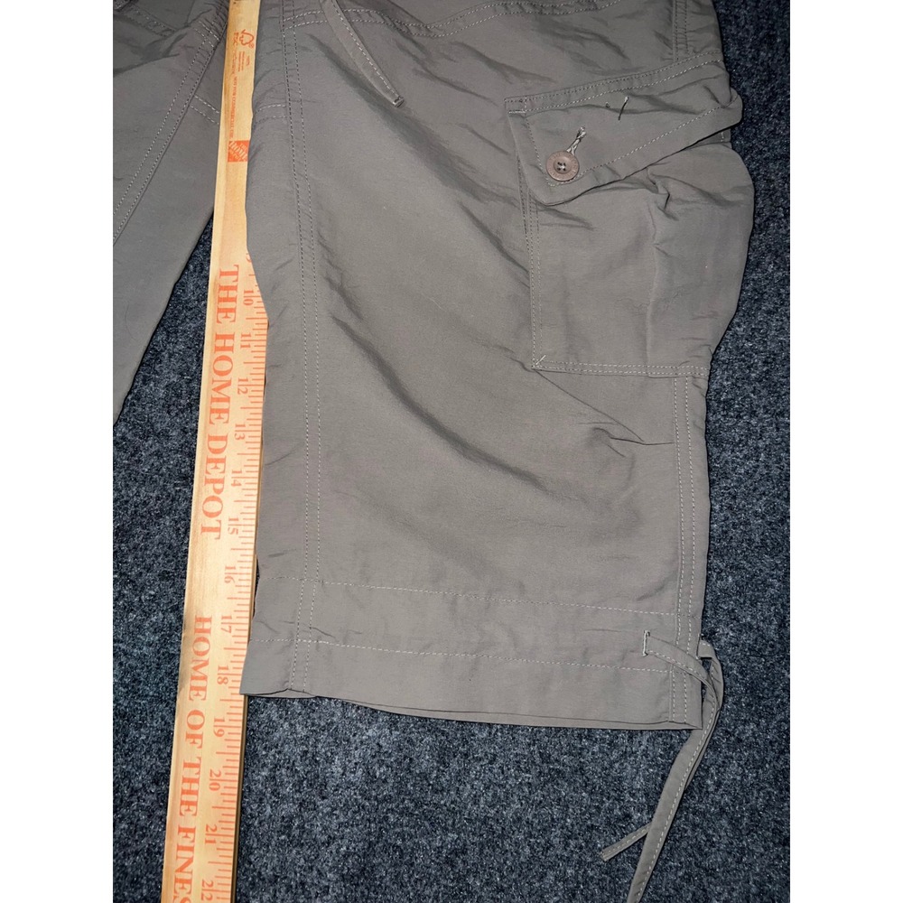 The North Face Womens Cargo Capri Pants Size 10 Taupe Brown Nylon Hiking Outdoor - Picture 2 of 7